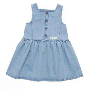 Stylish Blue Denim Kids Casual Dress